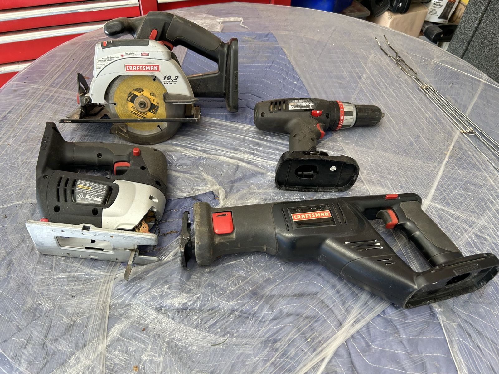 Craftsman power tool set with battery and charger