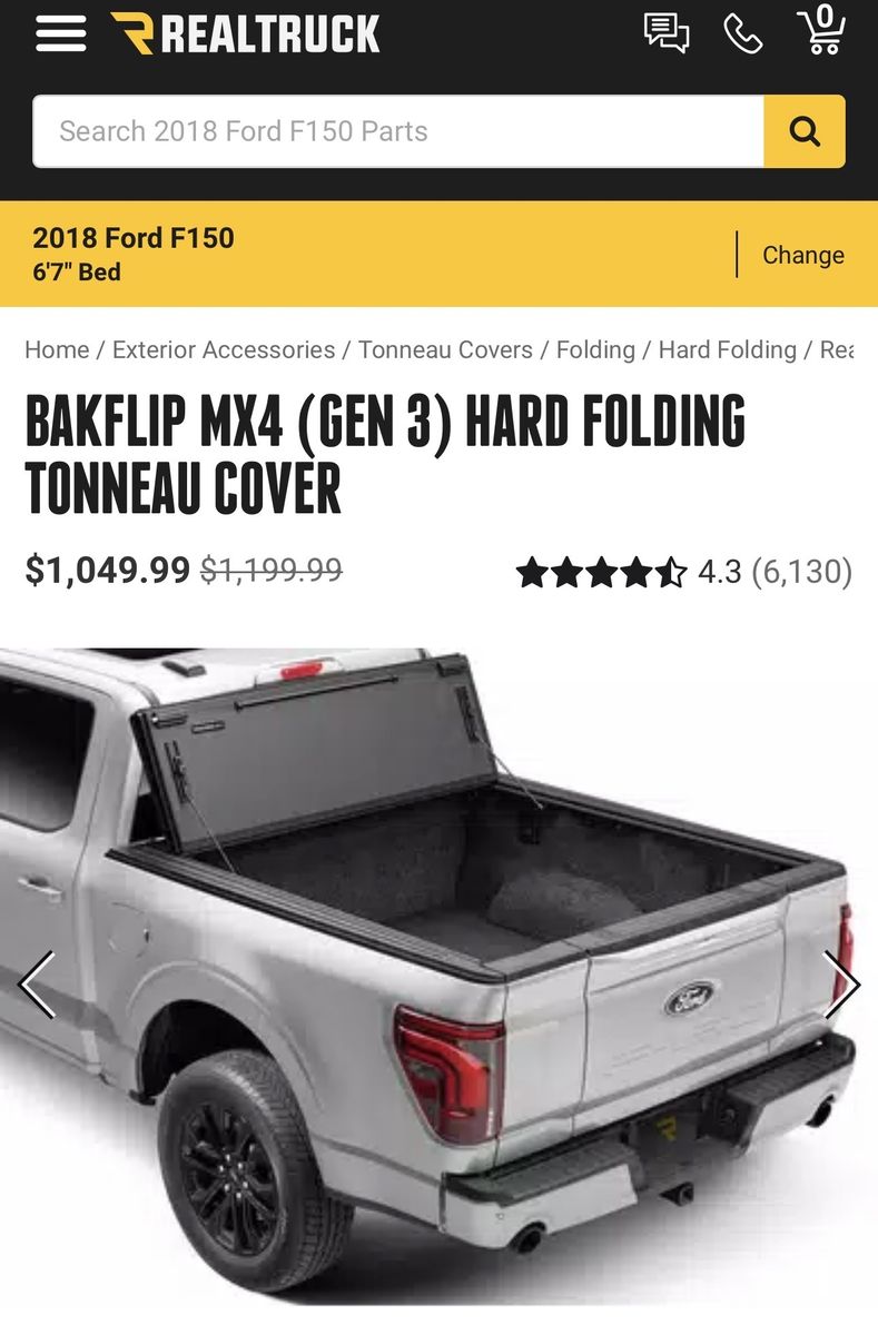 BAKFLIP MX4 HARD FOLDING TONNEAU COVER F150