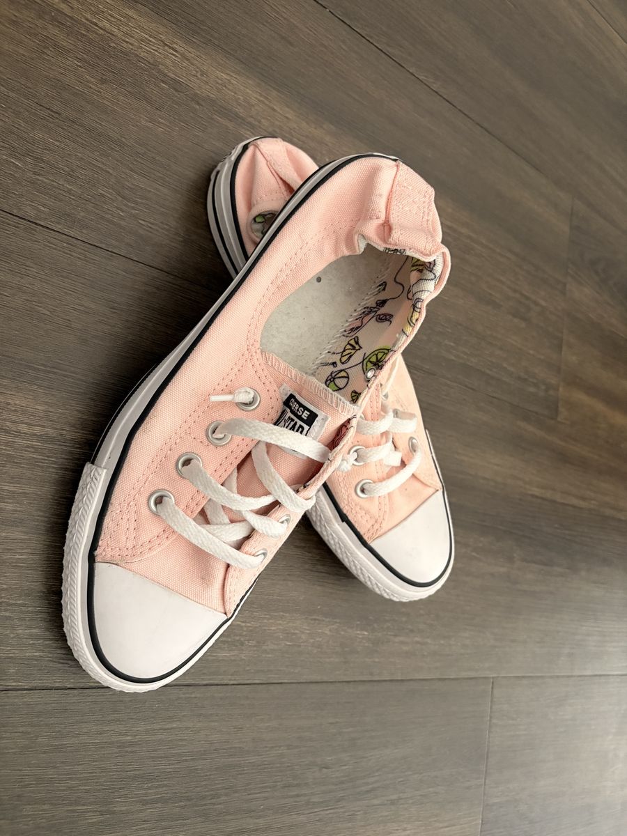 Converse Chuck Taylor All Star Shoreline Slip-On Sneakers Pink Women's Size 8.5 Casual