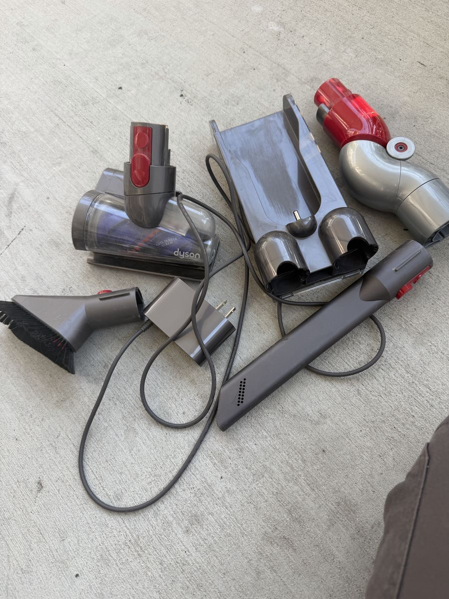 Dyson Cordless Vacuum Attachments and Charging Dock