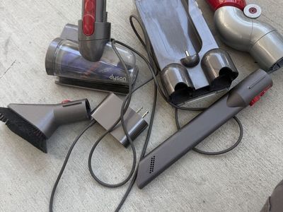 Dyson Cordless Vacuum Attachments and Charging Dock