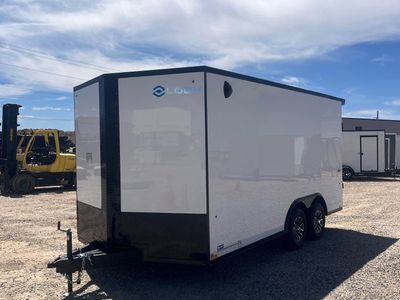 8.5x16 Look ST DLX Enclosed Cargo Trailer - 7'0" Interior - 10K GVWR - .080 PolyCor, Alloy Wheels, Black Out Package, Rear