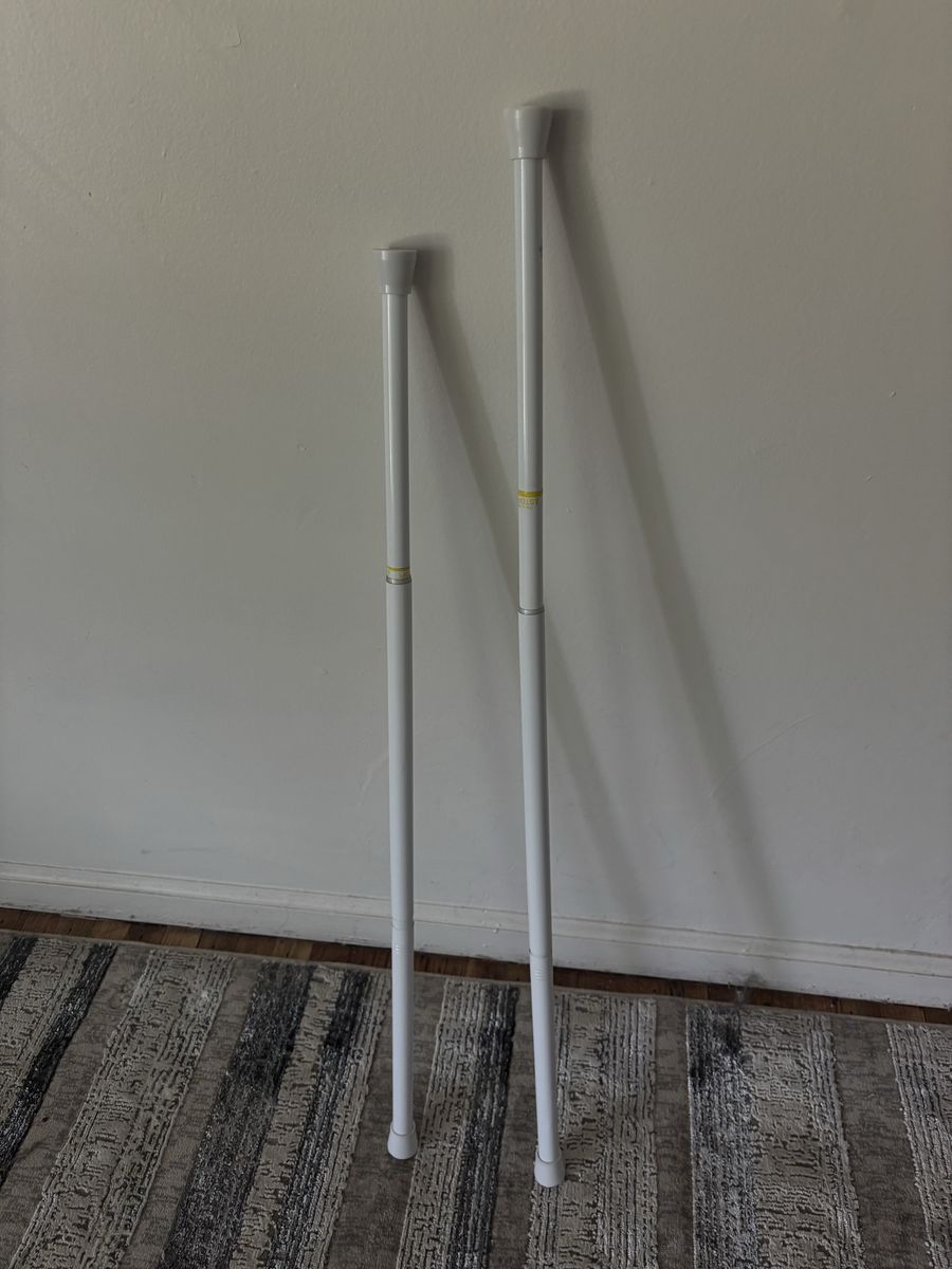 Tension rods for curtains