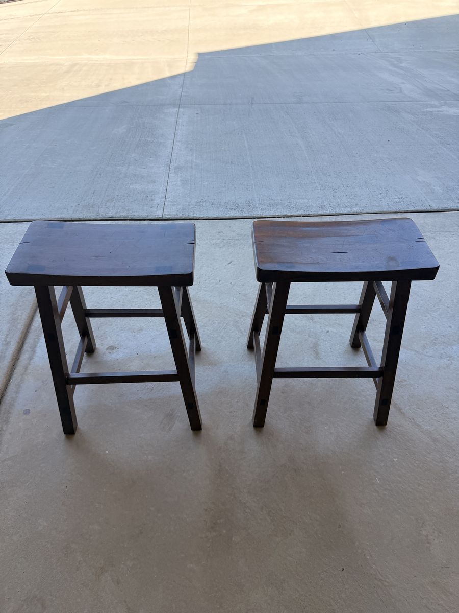 Wood Stools (2)