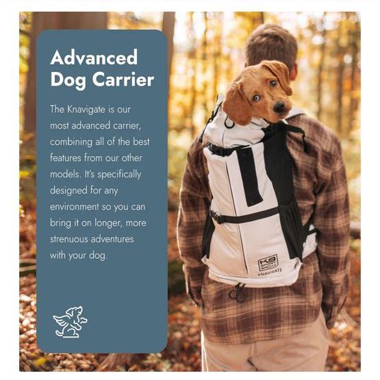 Knavigate Black Dog Carrier Backpack - K9 Sport Sack Style, Used Once