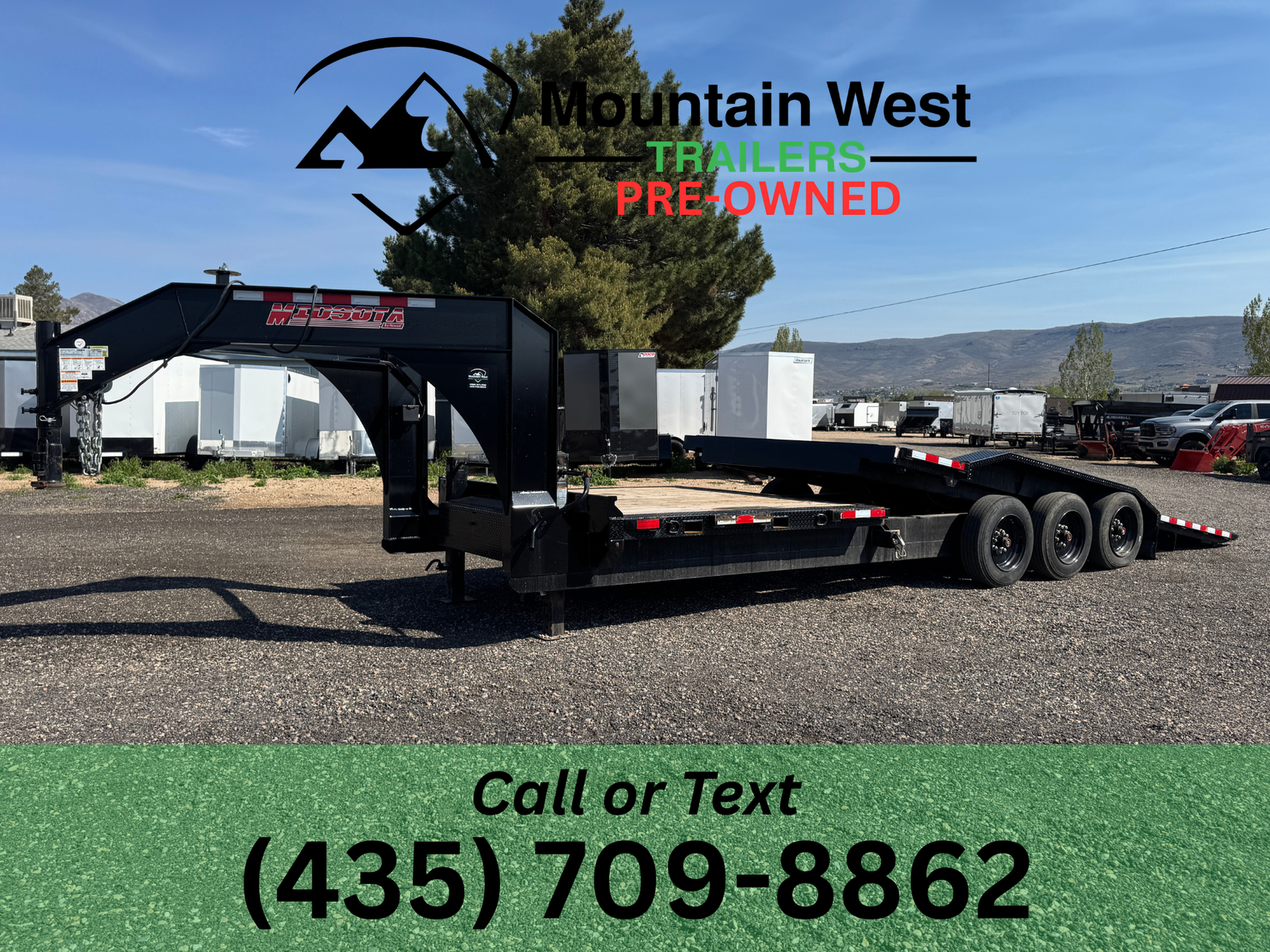 2024 USED Midsota 8.5X26-25.9K Heavy-Duty Gooseneck Tilt Trailer