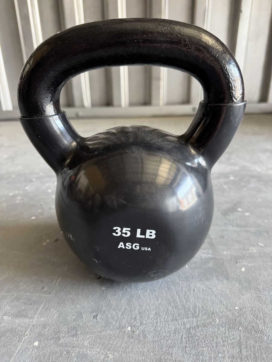 Ader Vinyl Kettlebell Set 35 lbs