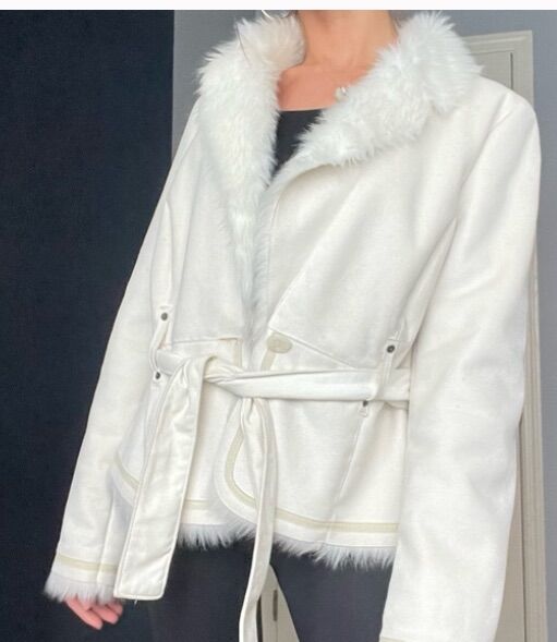 Small Suede Fur Coat White House Black Market