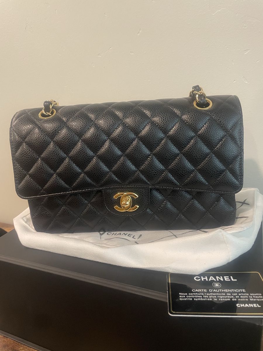 Chanel Classic Double Flap — Black Caviar, Gold Hardware Chanel