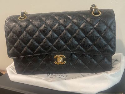 Chanel Classic Double Flap — Black Caviar, Gold Hardware Chanel