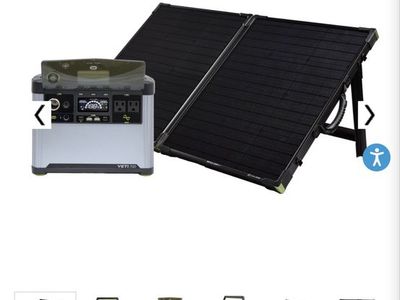 Yeti 700 + Boulder 100 Solar Generator Bundle
