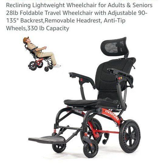 Drive Medical 10210-4ASM Deluxe Two Button Folding Walker, Adult With 5" Wheels, Lightweight Aluminum