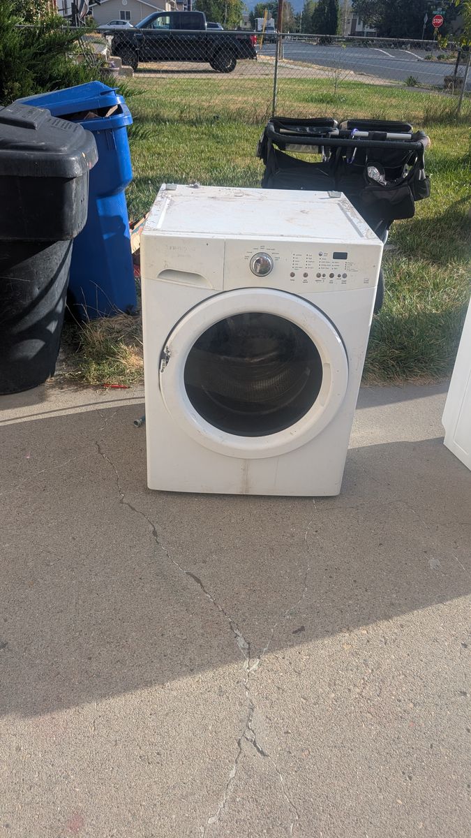 Front load washer for repair or parts