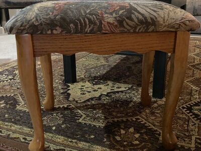 Padded Foot Bench, Vanity Stool