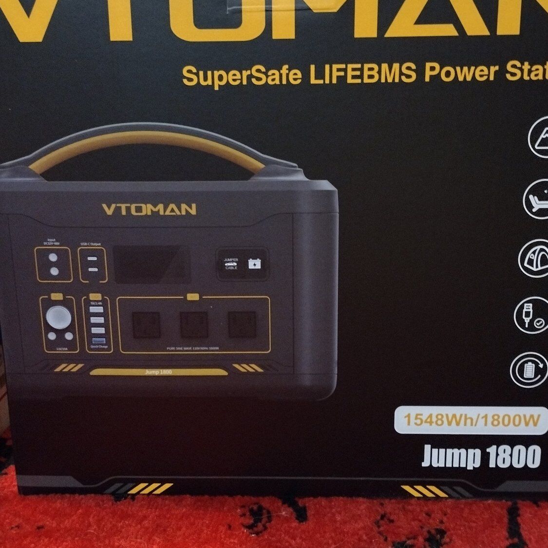 Vtoman 1800 portable power station generator