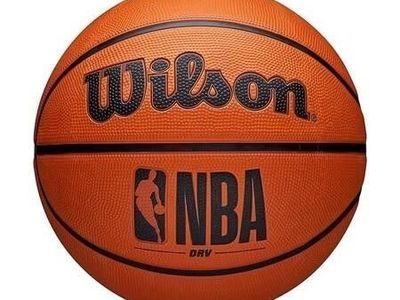 Wilson NBA DRV Outdoor Basketball Brown Size 5, Franklin Basketball, And 1 Basketball.