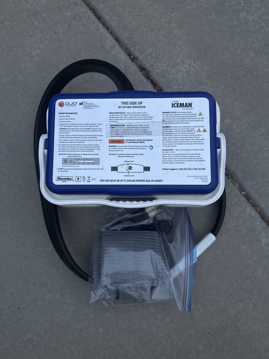 DJO Global IceMan Classic Cold Therapy Unit - Post-Op Pain & Swelling Relief