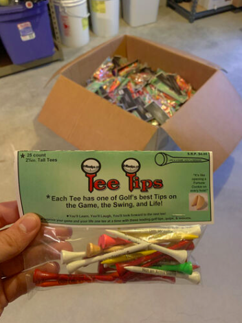 Pre Packaged Golf Tees