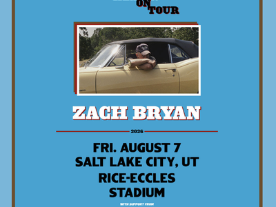 3 Zach Bryan Tickets | Aug. 7 - Rice Eccles Stadium