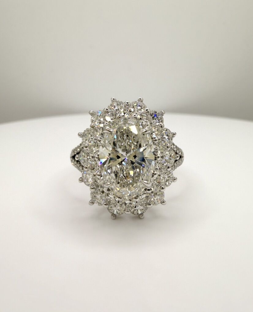 Oval Cut Lab Grown Diamond Ring