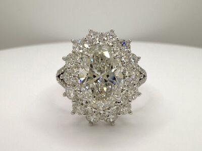 Oval Cut Lab Grown Diamond Ring