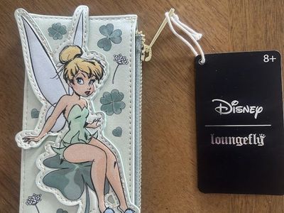 LOUNGEFLY DISNEY TINKER BELL LARGE CARD HOLDER