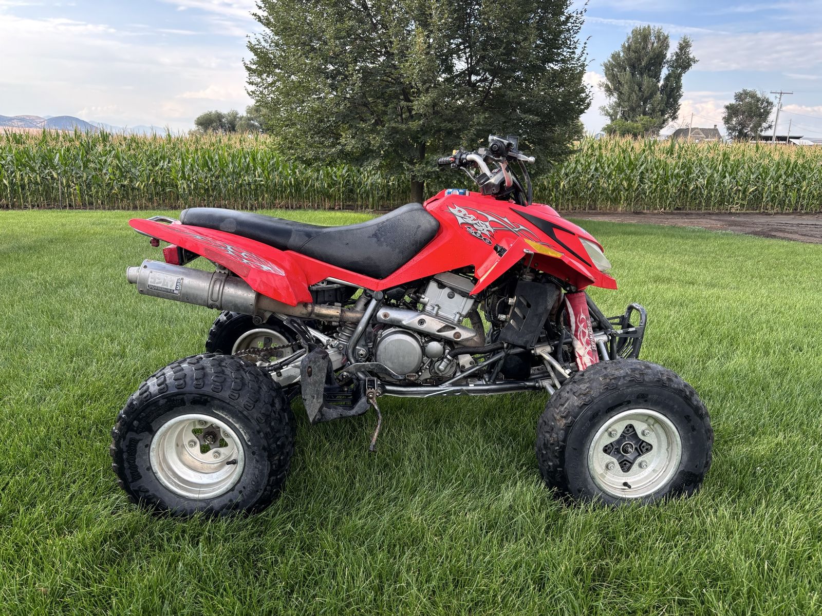2004 Arctic Cat DVX 400 Sport ATV Quad - Red with reverse