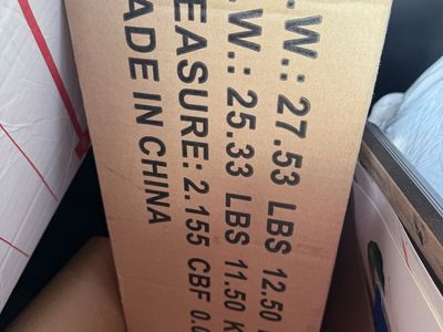 AmazonBasics 4-Shelf Shelving Unit - Black, 27.53 lbs G.W., New in Box