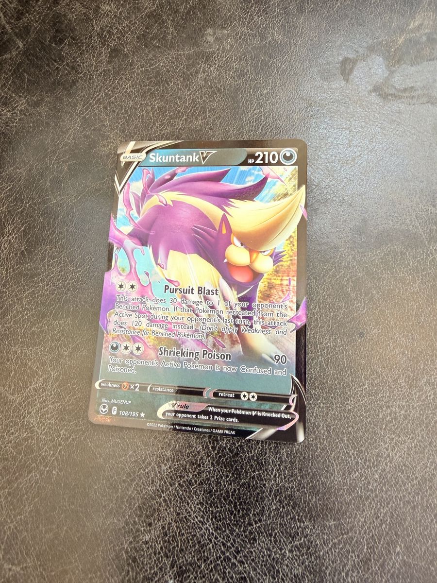 Skuntank V 108/195 Pokémon TCG Card