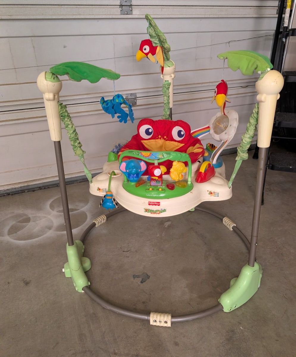 Fisher-Price Rainforest Jumperoo Baby Activity Center Stand & Seat