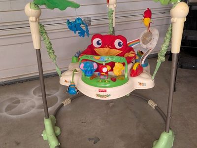 Fisher-Price Rainforest Jumperoo Baby Activity Center Stand & Seat