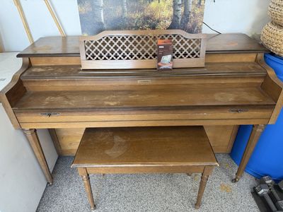Upright Currier piano. FREE. Come get it.