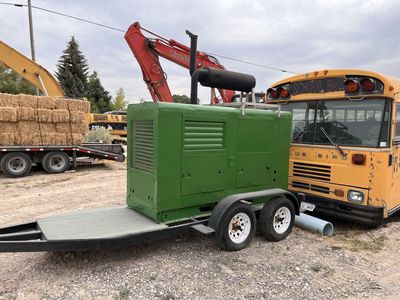 KATO 60 kw 120/208, 240/416 vac 3 phase Industrial Diesel Generator on Trailer - Heavy Duty Power Solution