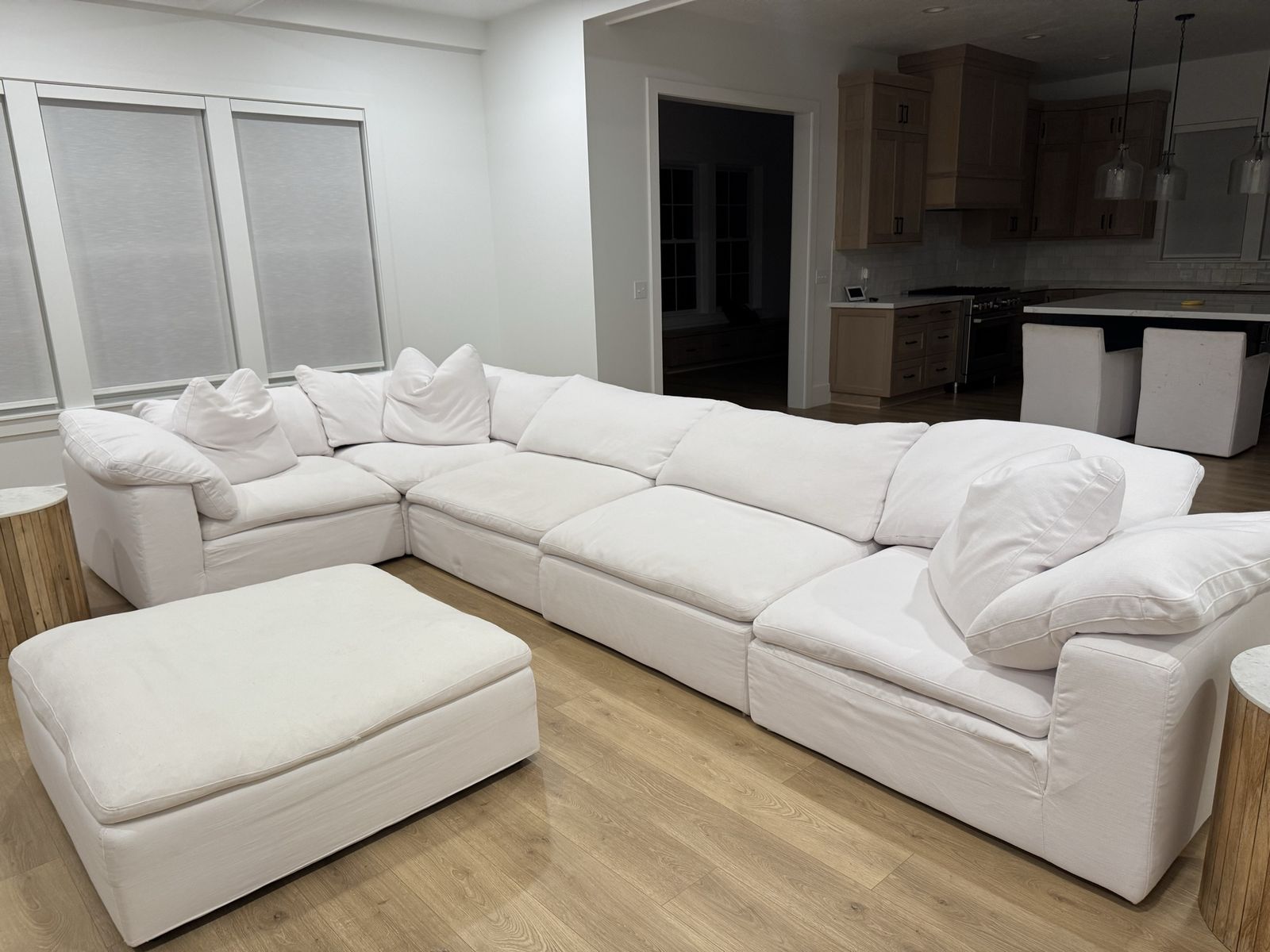 Restoration Hardware 5 piece Cloud Sectional luxe performance textured