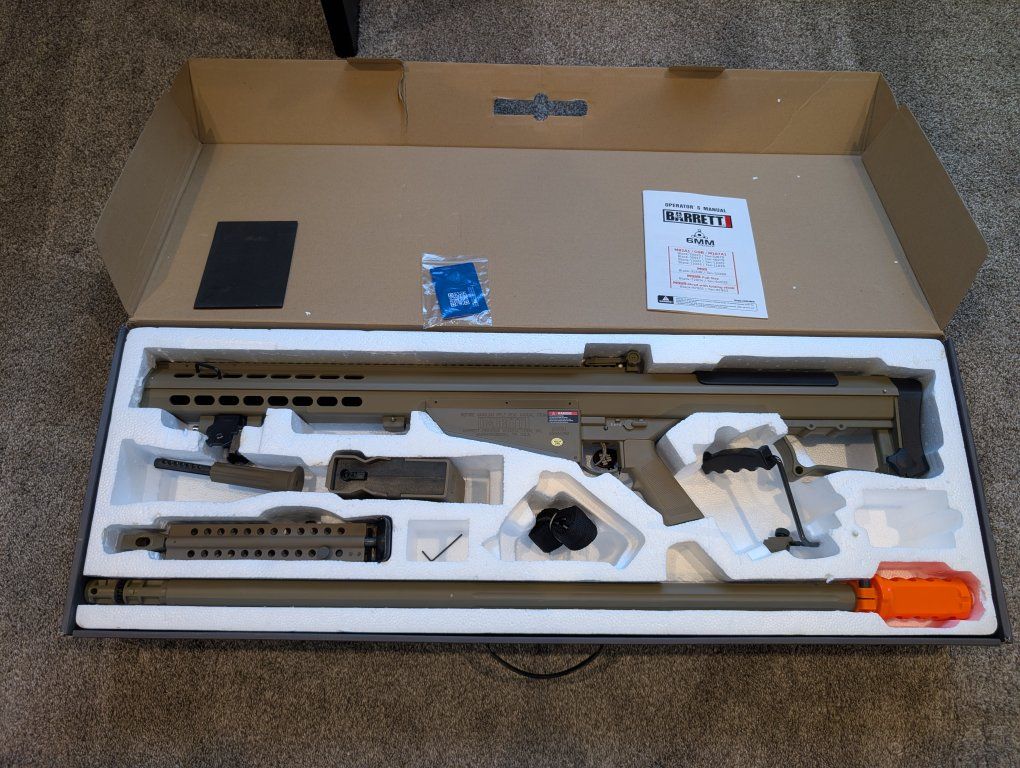 airsoft sniper 6mm pro shop barrett brand new