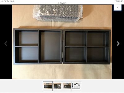 Close To My Heart Hinged Display Tray 5in x 7in Z1838, Black Wood, New & Hinged Picture Frame