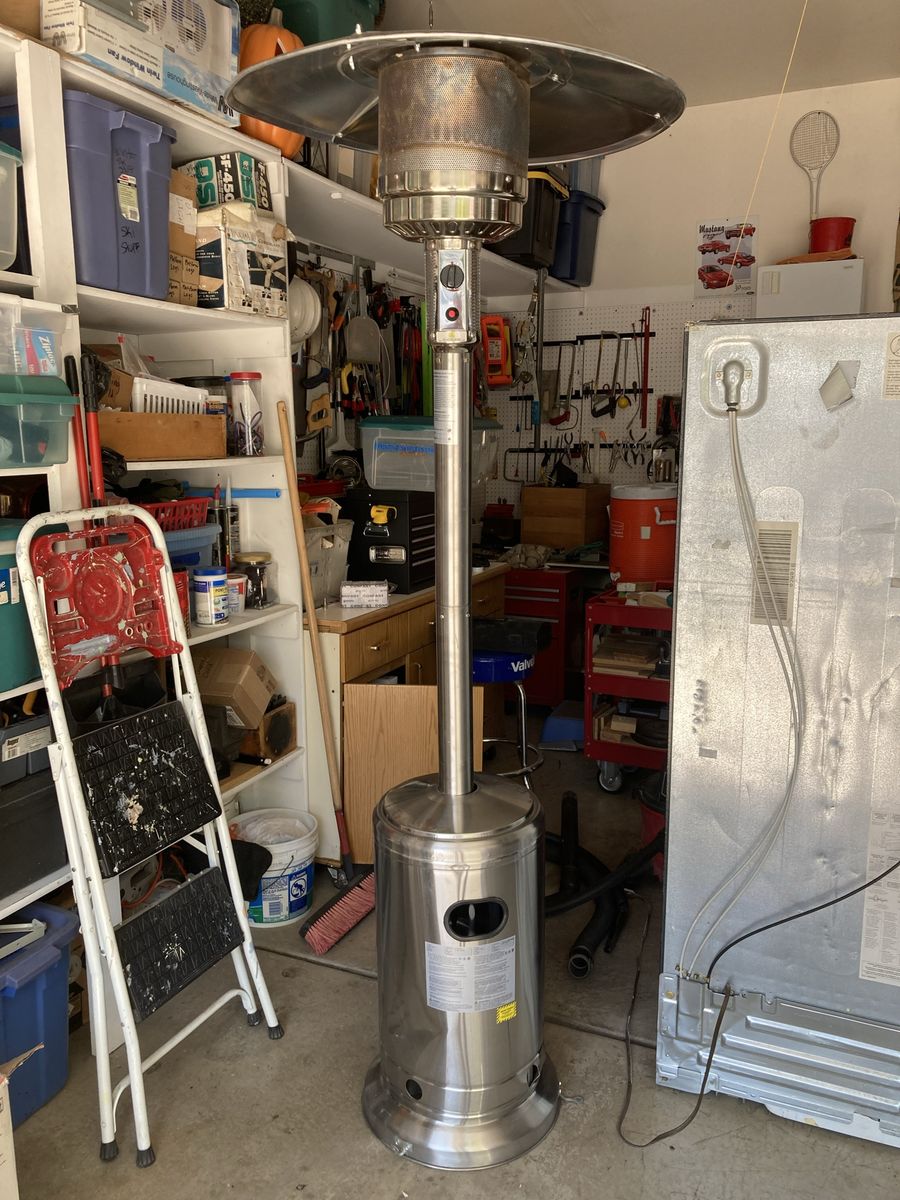Unbranded NGZCH-G-SS Propane Patio Heater - 48,000 BTU/hr Outdoor Heating