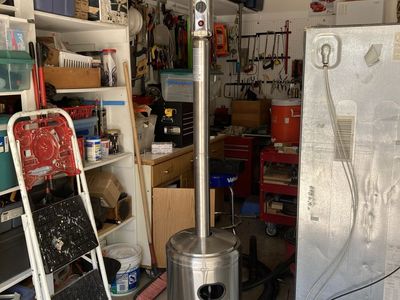 Unbranded NGZCH-G-SS Propane Patio Heater - 48,000 BTU/hr Outdoor Heating