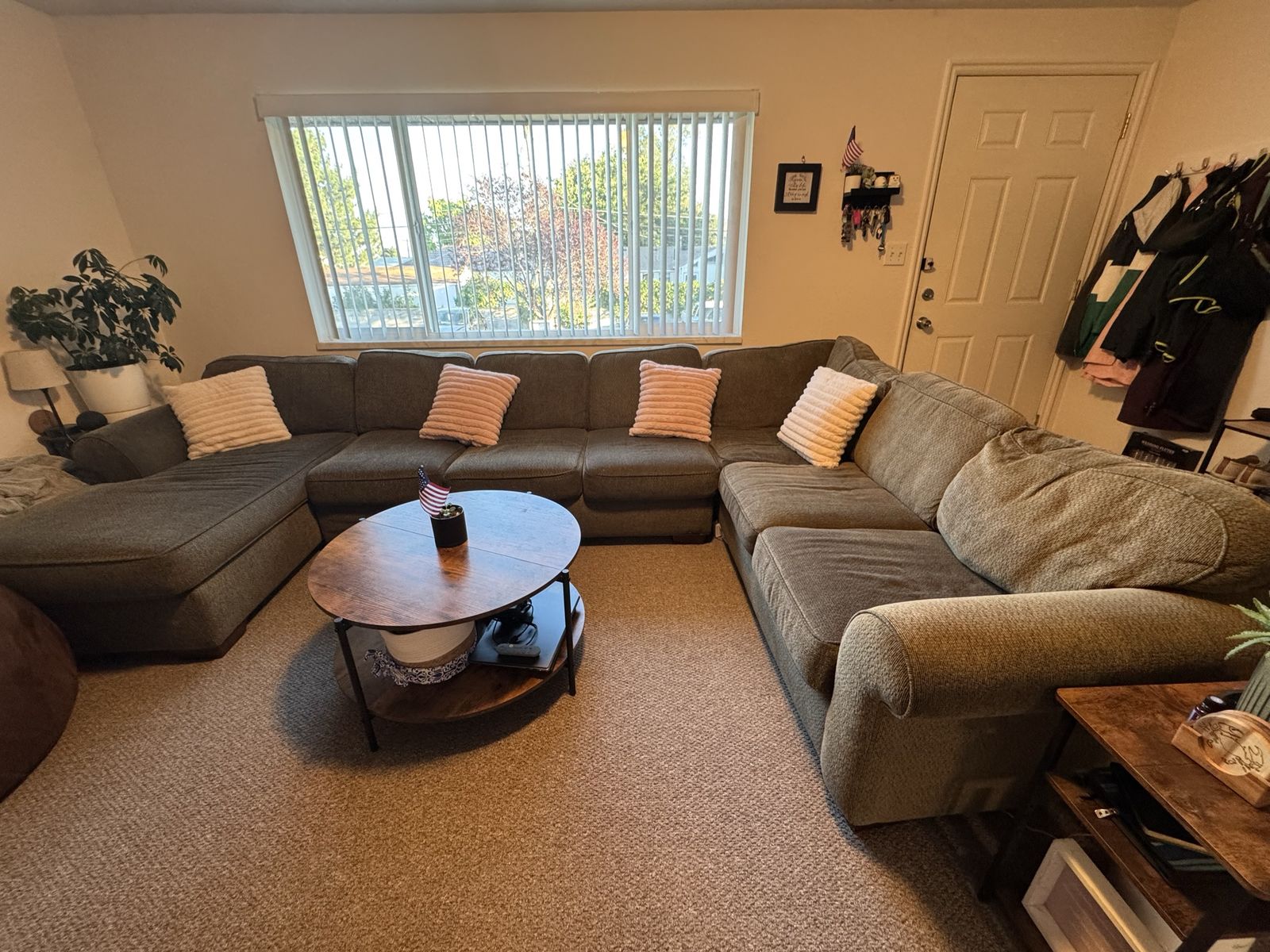 SECTIONAL COUCH WITH FREE DELIVERY! Good condition, super comfy, $374 OBO!
