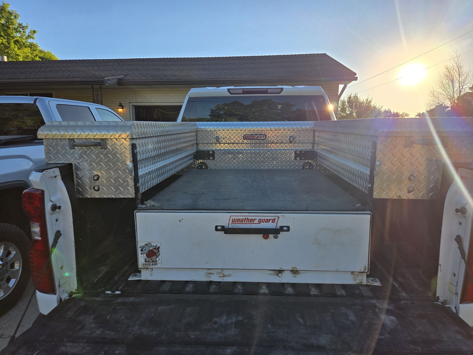Weather guard toolboxes.