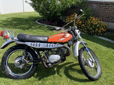 Vintage 1975 Suzuki TS185 motorcycle