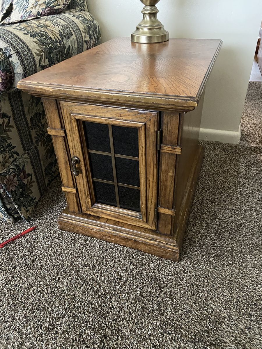 Solid Wood End Table – $150