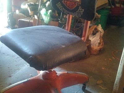 Harley Davidson swivel chair, and outdoor bar/loun
