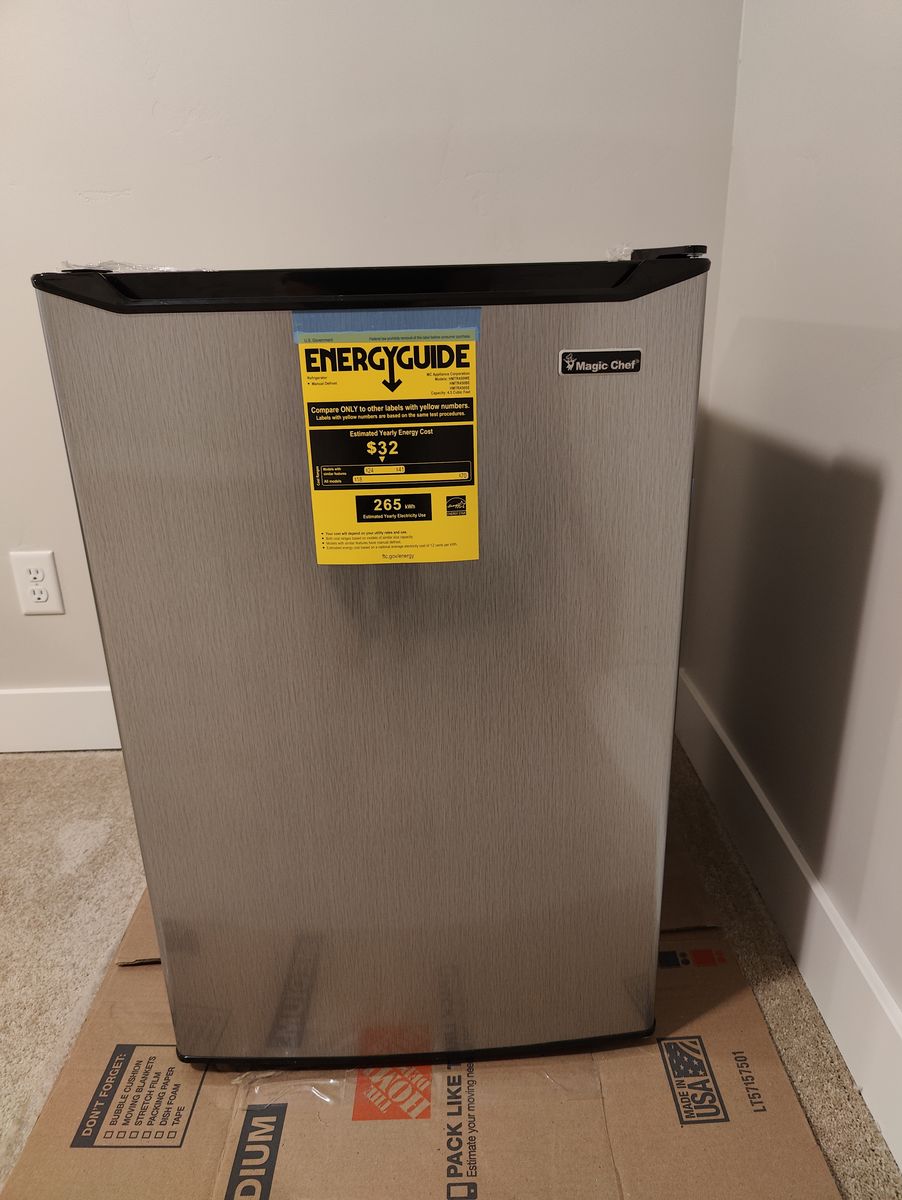 Stainless steel mini refrigerator
