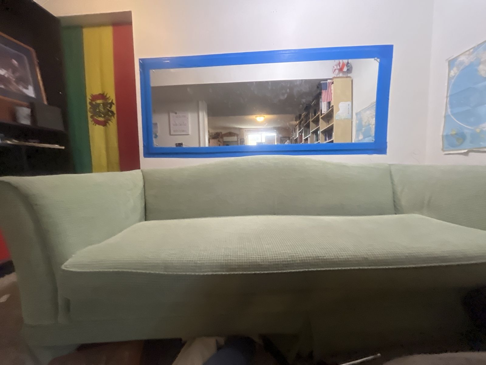 Green comfy couch