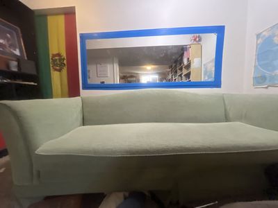 Green comfy couch