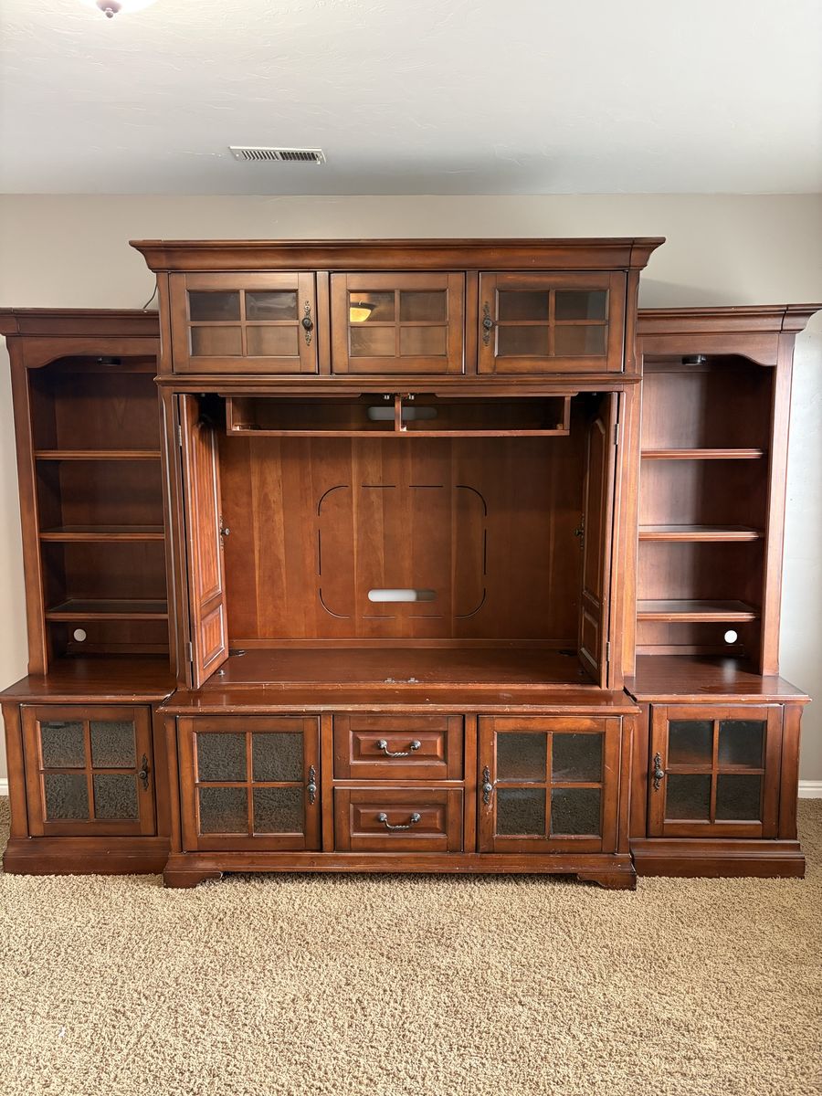 Solid Wood Entertainment Center
