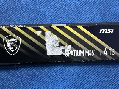 MSI Spatium M461 4TB NVMe M.2 SSD – PCIe Gen 4x4 (Fast Storage)