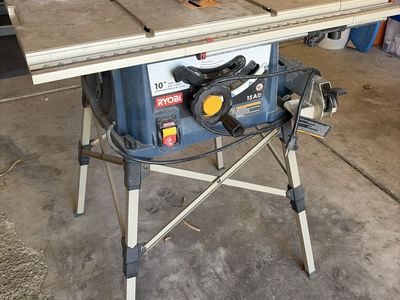 Ryobi 10" 15 Amp Table Saw with Stand - Portable & Powerful