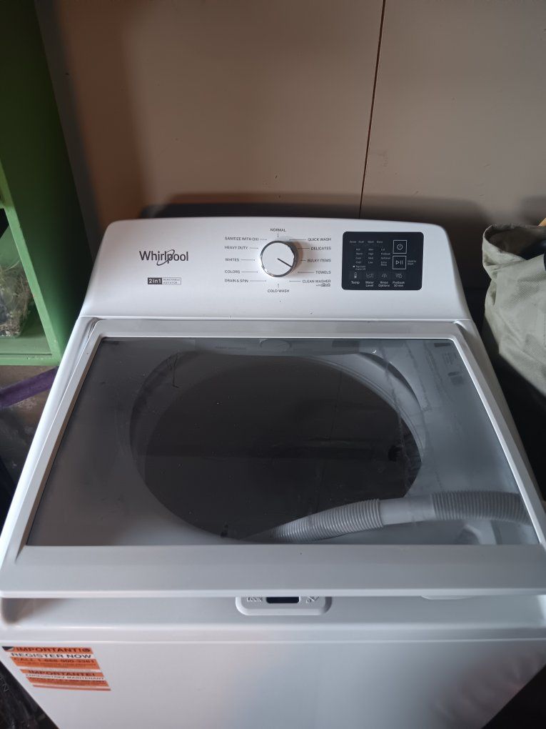 Whirlpool 2-in-1 Removable Agitator Top Load Washer - White